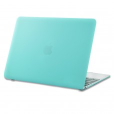 MacBook 12''  with Retina Display - 2 in 1 Clear Matte Turquoise Soft-Touch Plastic Hard Protective Case Cover